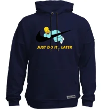 Худи без начеса "Just do it... later"