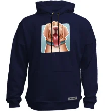 Худи без начеса с мультяшным сом
