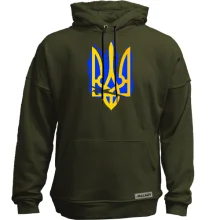 Худи без начеса з Байрактаром та Тризубом