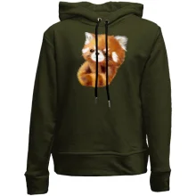 Детское худи без начеса Ailurus fulgens, а не лиса