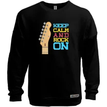 Світшот без начосу Keep Calm and Rock On