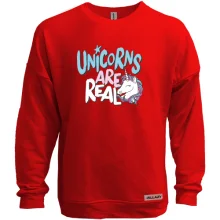 Свитшот без начеса Unicorns are real
