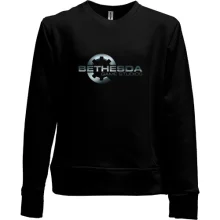 Детский свитшот без начеса с логотипом Bethesda