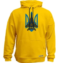 Худи без начеса с тризубом "Ghost of Kyiv"