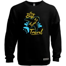 Світшот без начосу Best time to travel