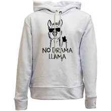 Детское худи без начеса No Drama LLama