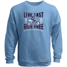 Свитшот без начеса Live Fast Ride Free
