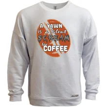 Свитшот без начеса Scream coffee