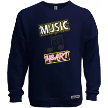 Свитшот без начеса Music is my heart