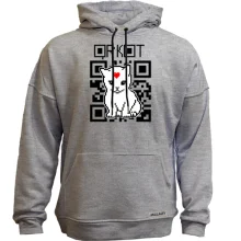 Худи без начеса "QR кот"