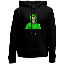 Детское худи без начеса Billie Eilish art