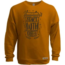 Світшот без начосу Start with coffee
