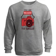 Свитшот без начеса You are reason to smile