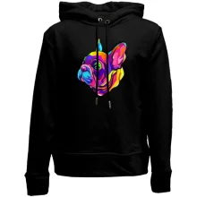 Детское худи без начеса Dog multicolor art