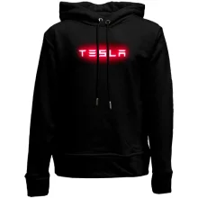 Детское худи без начеса с лого Tesla (2)