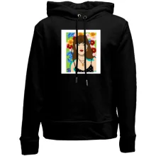 Дитяче худі без начосу Brown-haired woman in flowers