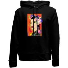 Дитяче худі без начосу Brunette with flowers in her hair