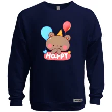 Свитшот без начеса Bear Happy Birthday