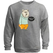 Свитшот без начеса Bear What's up Dude?