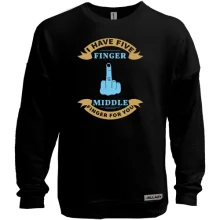 Світшот без начосу Middle Finger