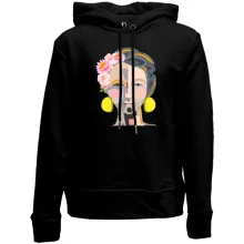 Дитяче худі без начосу Woman with pop art portrait