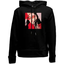 Дитяче худі без начосу Girl with red glasses art