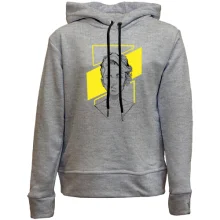 Дитяче худі без начосу Girl portrait art yellow