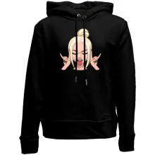 Дитяче худі без начосу Art. Blonde shows tongue