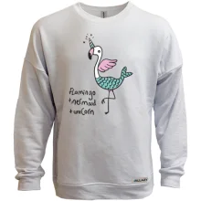 Світшот без начосу Flamingo + Mermaid + Unicorn