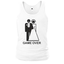 Майка Game over с силуэтами жениха и невесты