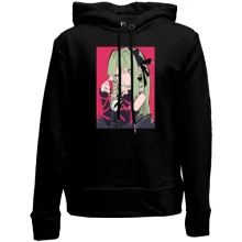 Дитяче худі без начосу Blonde girl on pink
