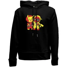 Дитяче худі без начосу Pikachu and Deadpool