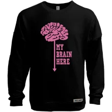 Свитшот без начеса My brain here