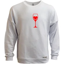 Свитшот без начеса My heart in wine.