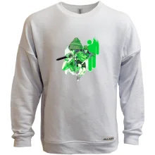 Світшот без начосу Billie Eilish green art