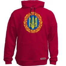 Худи без начеса "Герб Украины с узором"