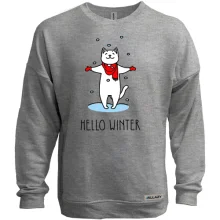 Свитшот без начеса Hello winter