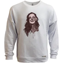 Свитшот без начеса girl makeup skull