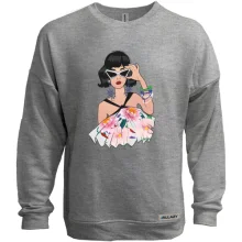Світшот без начосу Model with glasses