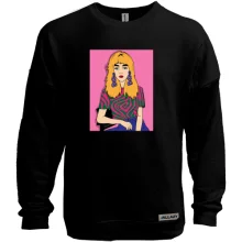 Світшот без начосу Blonde in a strange t-shirt