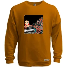 Світшот без начосу Brunette with pattern