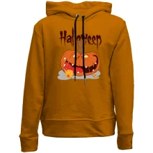 Детское худи без начеса с тыквой и лимоном