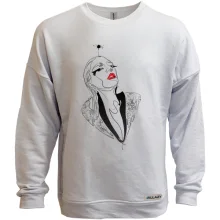 Свитшот без начеса Girl with red lips