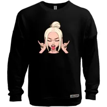 Свитшот без начеса Art. Blonde shows tongue