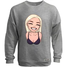 Свитшот без начеса Art. Blonde smiling 2