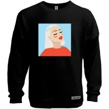 Свитшот без начеса Blonde portrait art