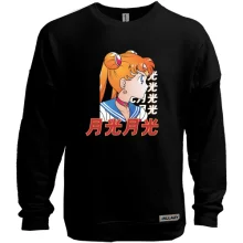 Світшот без начосу Anime girl with hieroglyphs