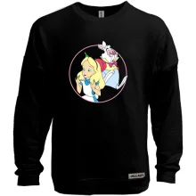 Світшот без начосу Alice and the White Rabbit
