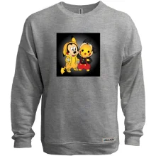 Світшот без начосу Mickey mouse and pikachu