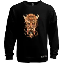 Свитшот без начеса Owl and deer